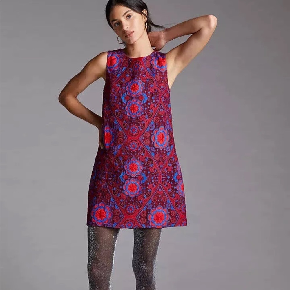 EVA FRANCO eyelet mini dress